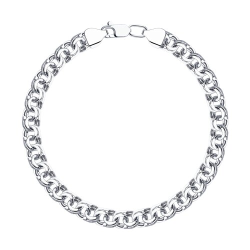 картинка Браслет из серебра с алмазной гранью от магазина Драгоценные подарки
