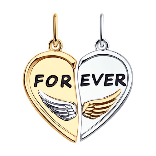 картинка Подвеска из золочёного серебра с эмалью от магазина Драгоценные подарки