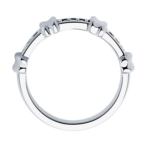 картинка Кольцо из серебра с фианитами от магазина Драгоценные подарки