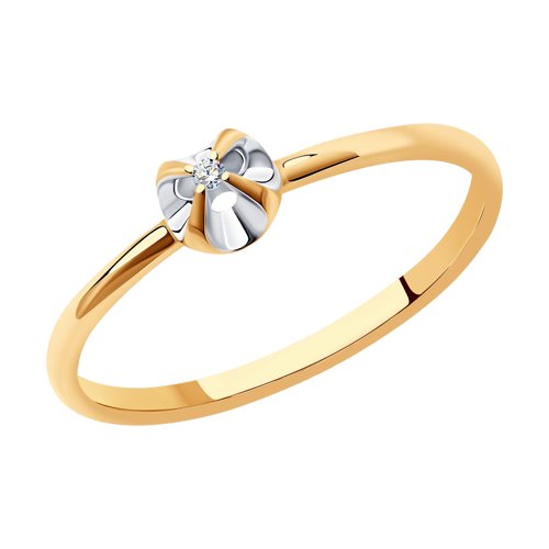 картинка Кольцо из золота с бриллиантом от магазина Драгоценные подарки