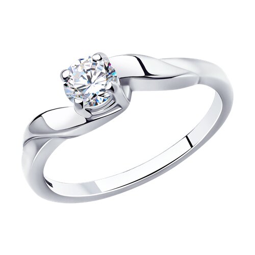 картинка Кольцо для помолвки из родированного серебра от магазина Драгоценные подарки