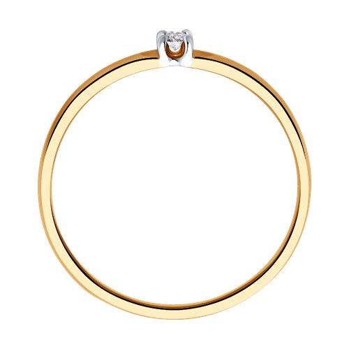 картинка Кольцо из золота с бриллиантом от магазина Драгоценные подарки