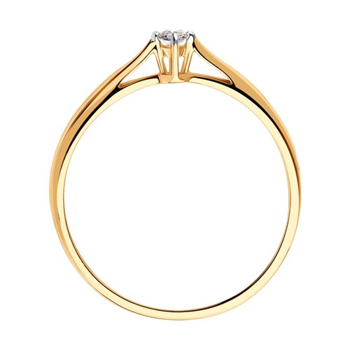 картинка Помолвочное кольцо из золота с бриллиантом от магазина Драгоценные подарки