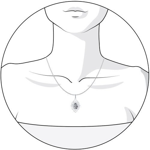 картинка Иконка  Божьей Матери, Владимирская из серебра с алмазной гранью и лазерной обработкой от магазина Драгоценные подарки