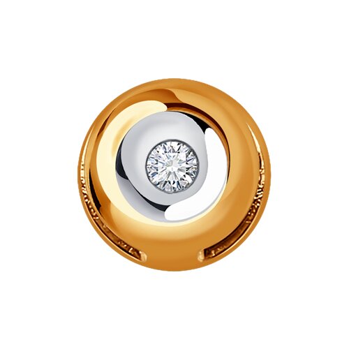 картинка Подвеска из золота с бриллиантом от магазина Драгоценные подарки