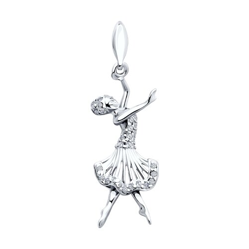 картинка Подвеска из серебра с фианитами от магазина Драгоценные подарки
