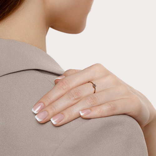 картинка Кольцо из золота с бриллиантом от магазина Драгоценные подарки