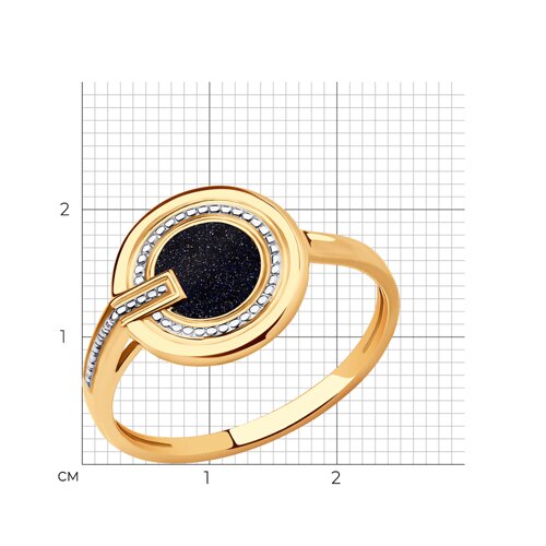 картинка Кольцо из золота с эмалью от магазина Драгоценные подарки
