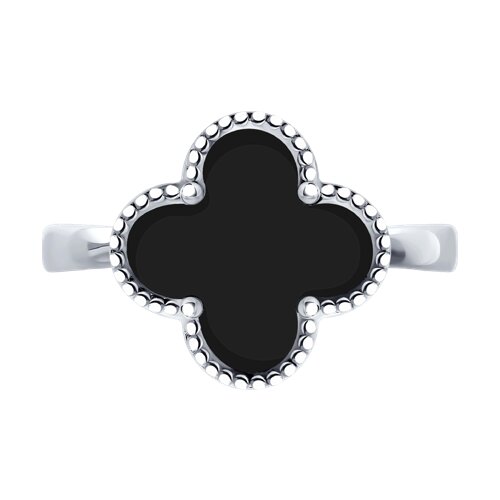 картинка Кольцо из серебра с эмалью от магазина Драгоценные подарки