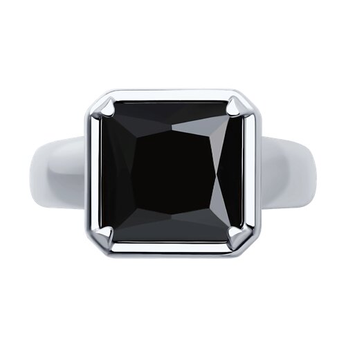 картинка Кольцо из серебра с ониксом от магазина Драгоценные подарки