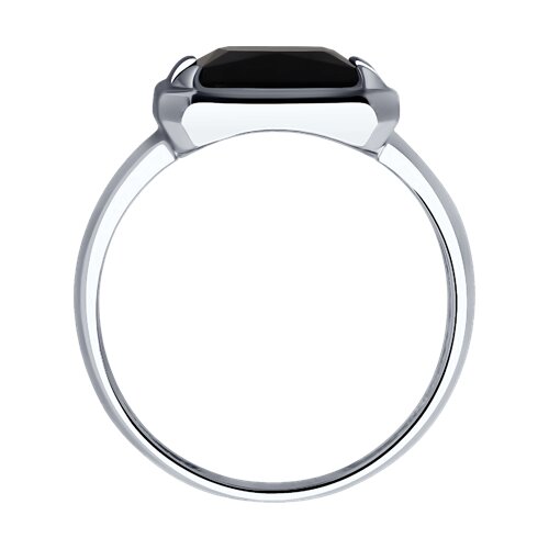 картинка Кольцо из серебра с ониксом от магазина Драгоценные подарки