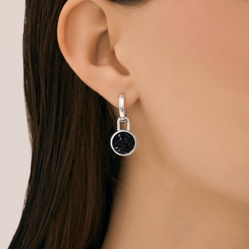 картинка Серьги из серебра с кристальной тканью от магазина Драгоценные подарки