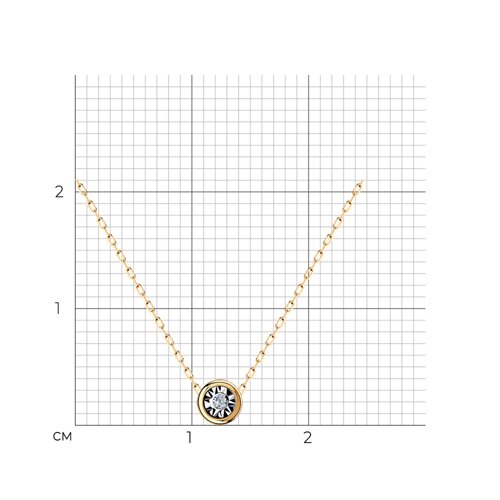картинка Колье из комбинированного золота от магазина Драгоценные подарки